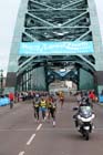 Mike Kigen leads the 2012 BUPA GNR as they head for the Tyne Bridge.